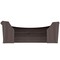 Linea Italia Reception Desk 107 in D X 46 in H, 11.8 ft W X Thermofused Laminate, Mocha ZUT298 - alternate 3